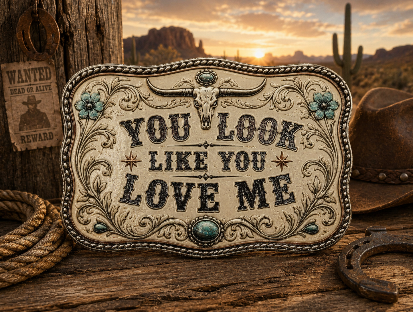 You Look Like You Love Me UV Printed Hat Patch
