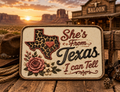 She's From Texas I can Tell UV Printed Hat Patch