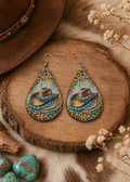 Leopard Print Western Earrings