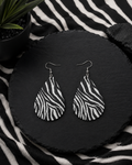Zebra Print Earrings