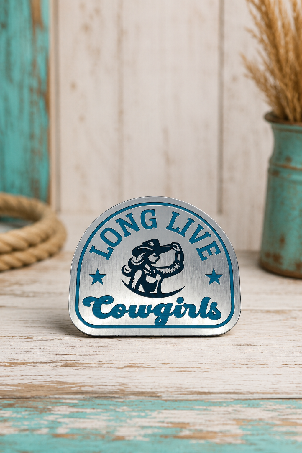 Long Live Cowgirls Laser Engraved Acrylic Hat Patch